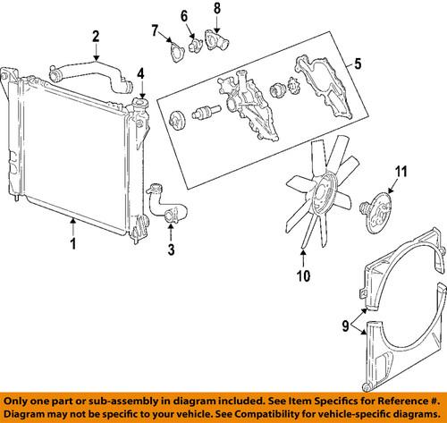 Ford oem 6l2z-8592-fa thermostat housing/water outlet