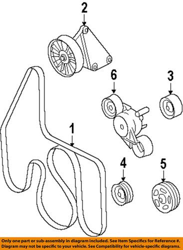 Ford oem 3c2z-8620-ab serpentine belt/fan belt/serpentine belt