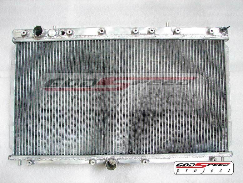 Gsp 2 row 91-99 3000gt /stealth z11a z15a vr4 vr-4 turbo /na aluminum radiator