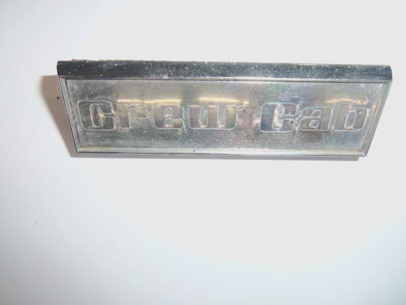 1973-1979 ford truck crew cab front fender badge emblem f250 f350 4x4 ranger xlt