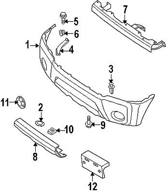 Nissan 62064zp70a genuine oem factory original valance panel