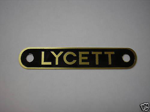 Lycett seat badge ajs bsa norton triumph.