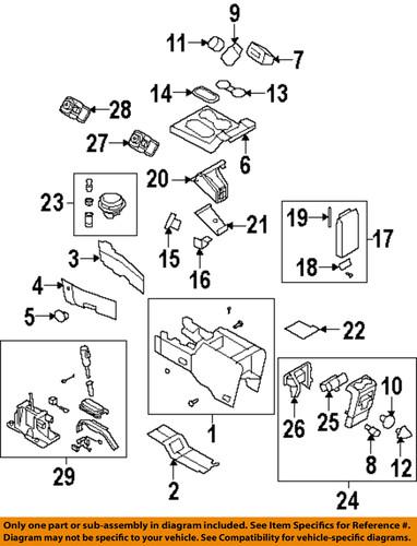 Ford oem 7l2z7210db front console-shift lever