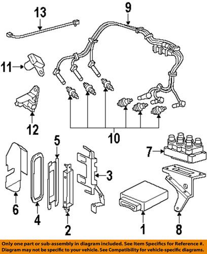 Ford oem 3u2z-12259-d spark plug wire