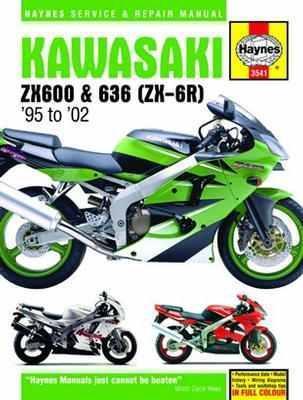 Haynes shop repair manual fits kawasaki zx-6r 1995-2002