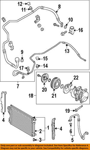 Hyundai oem 291352s000 a/c condenser, compressor & lines-air guide