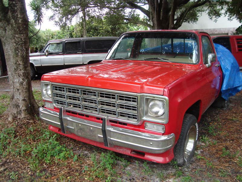 1973-80 chevy pickup louvered hood nice