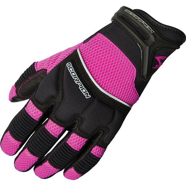 Pink xs scorpion exo coolhand ii women's vented leather/textile glove