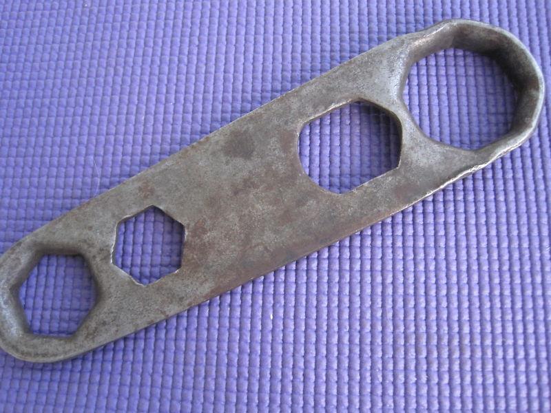 Antique "ford" script...car auto wheel /hub drain plug wrench..."t 1849"