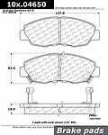 Centric parts 105.04650 front super premium ceramic pads