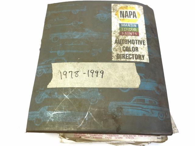 Vintage napa ford chrysler 1978-1999 automotive service manuals paint samples