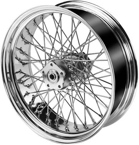 Ultima chrome 18"x5.5" 60 spoke wheel for 200 tire custom application