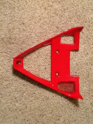 Ducati 848 1098 1198 red front fairing lower radiator oil cooler v-cowl panel