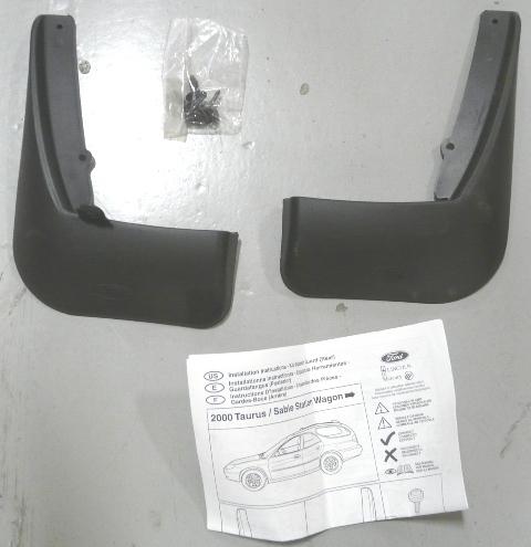 New black molded factory 00-03 taurus wagon oem rear mud flaps splash guards