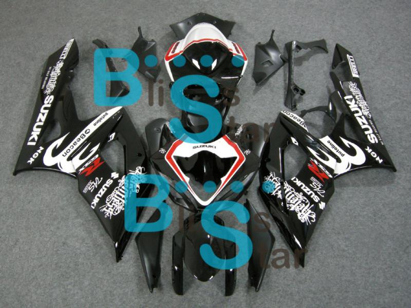 Injection fairing bodywork plastic set fit gsx-r1000 gsxr1000 2005-2006 02 w4