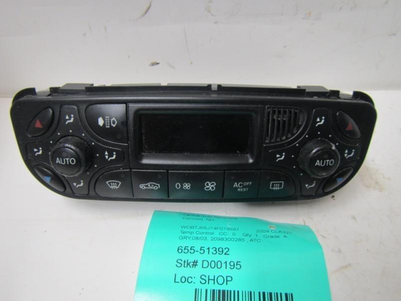 03 04 05 mercedes clk500 temperature control 116918