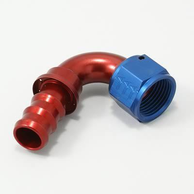 (2) aeroquip socketless hose end -12 an socketless barb female 120 degree fbm154