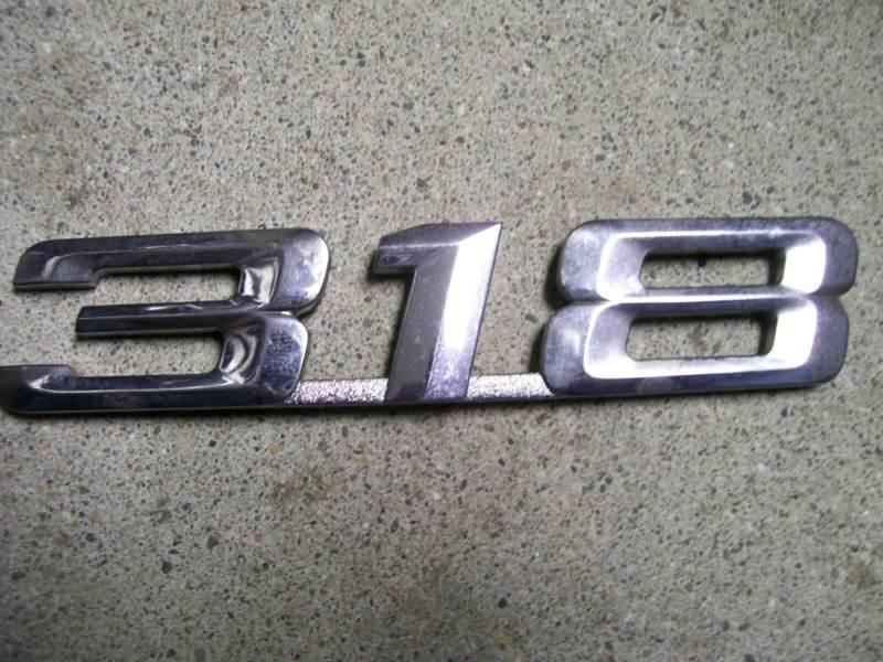 1997 bmw 318 rear trunk chrome emblem logo decal oem 318i i is ti