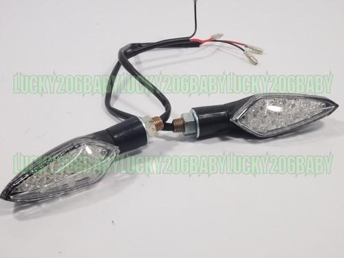 Turn signal indicator light led for motor xv1600 1700 2 wires black ts41 7d