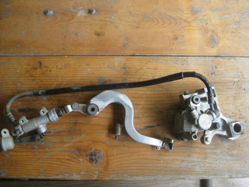 2000 kawasaki kx 125 rear brake set up