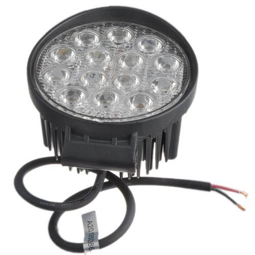 42w round led work light flood driving lamp offroad atv jeep suv 4wd 4x4 12v/24v