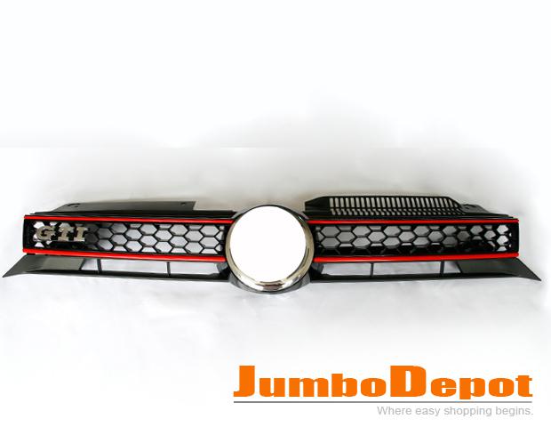 Front center bumper grille fit for vw 2010-12 jetta golf gti wagon new warranty