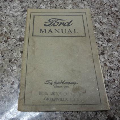 1922 ford manual - dixon motor car co., greenville il 