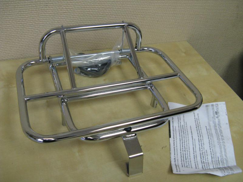 Vespa granturismo gt 125  200 250 300  chrome front carrier rack - cuppini italy