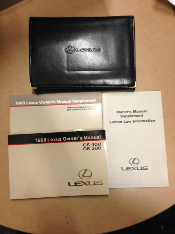 Lexus gs300 1998 owners manual