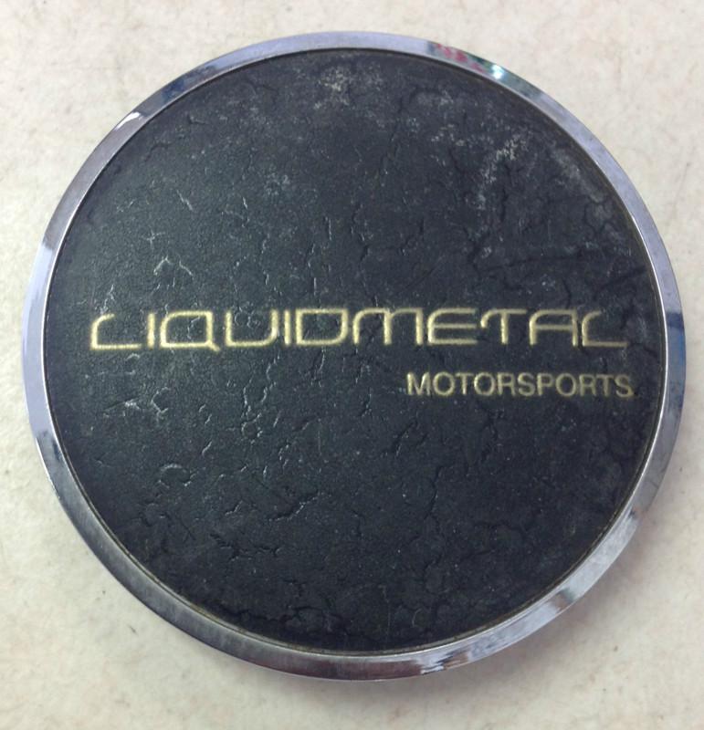 Liquidmetal wheel center cap black chrome pn bc-494 2.5" diameter