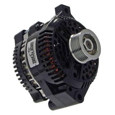 Tuff stuff replacement alternator 150 amps black powdercoated 12v ford 3g case