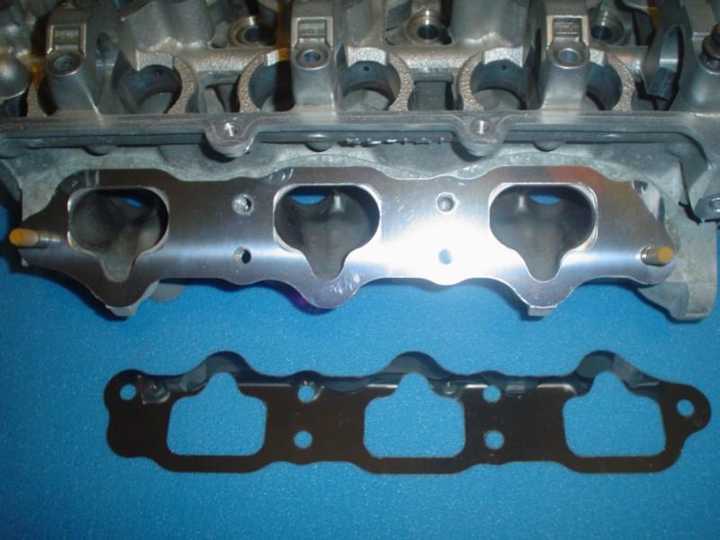 Stainless, cad designed, laser cut klze head intake manifold port match template