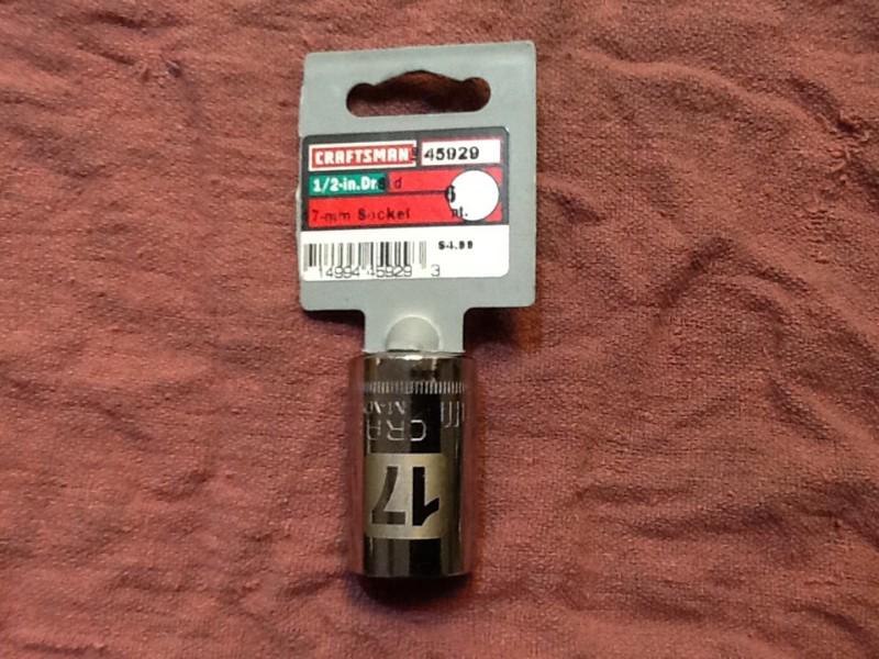 Craftsman 1/2'' drive 17mm 6 point socket