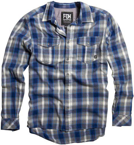 Fox racing mens darius long sleeve plaid woven shirt 2013