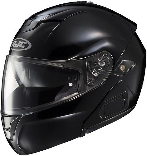 New hjc sy-max-3 intergrated sunshield modular adult helmet,gloss black,large/lg