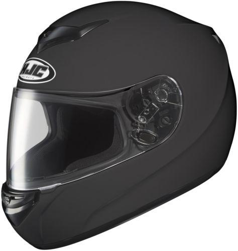 New hjc cs-r2 solid full-face adult helmet, matte black/flat, small/sm