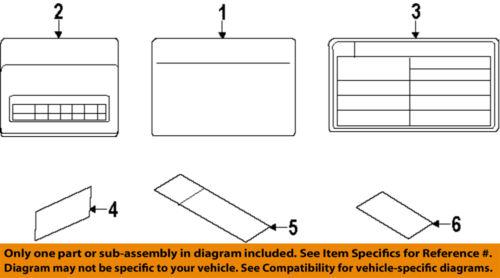 Hyundai oem 324502b300 labels-emission label