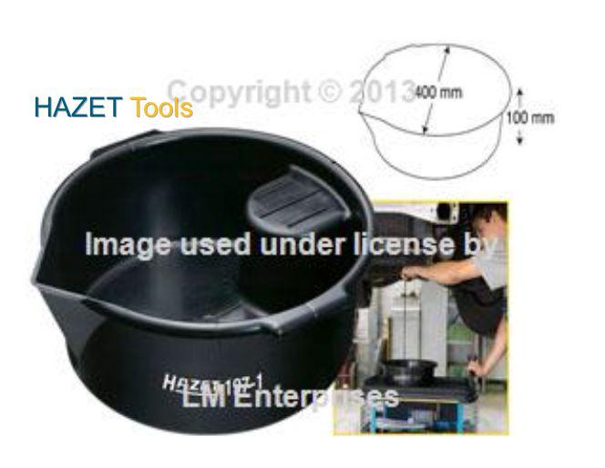 Hazet shop drain pan w. handles 6 liter capacity multi purpose fluid change new