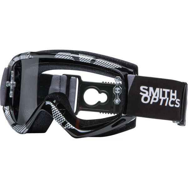 Black silver/clear afc smith optics fuel v.1 max static quick strap goggles
