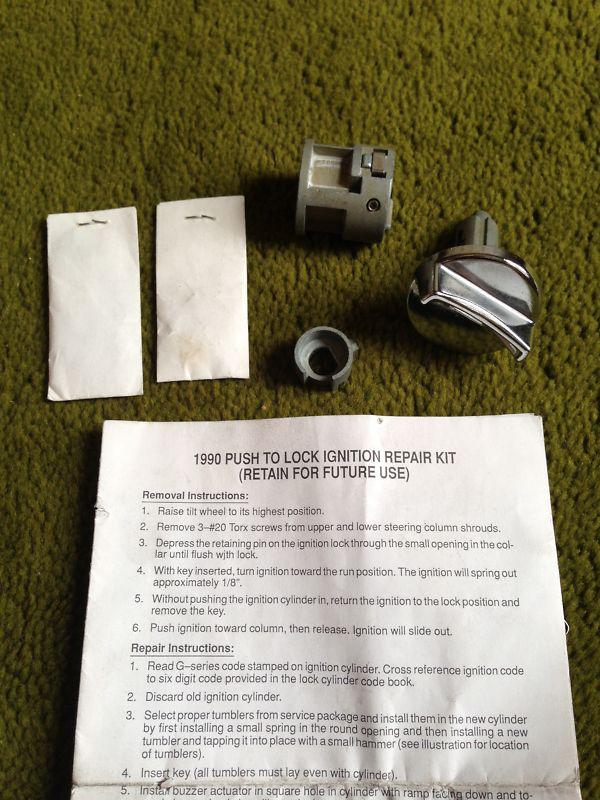 Chrysler dodge mopar 1990 push to lock ignition repair kit nos 3940350