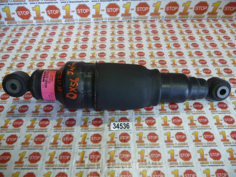 06 07 infiniti qx56 driver/left rear shock absorber 56200 zc01a oem