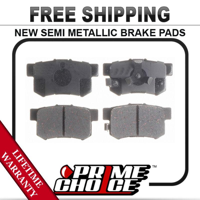 Rear semi metallic disc brake pad kit full set with lifetime warranty