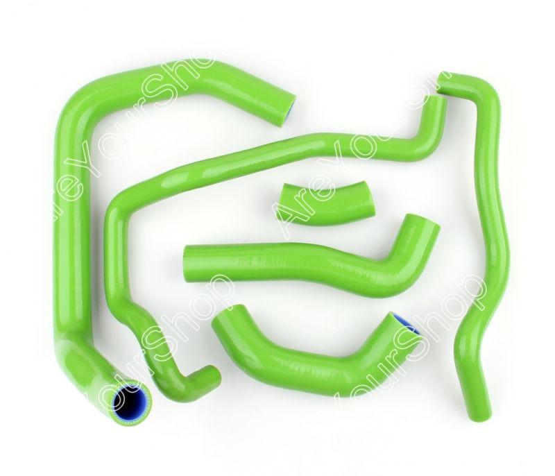 Green kit silicone hose radiator heater kawasaki zx10r ninja 2008-2010