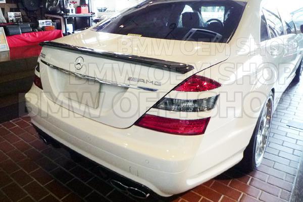 Carbon fiber benz s-class w221 lo style rear trunk spoiler ! 2007-2012 !