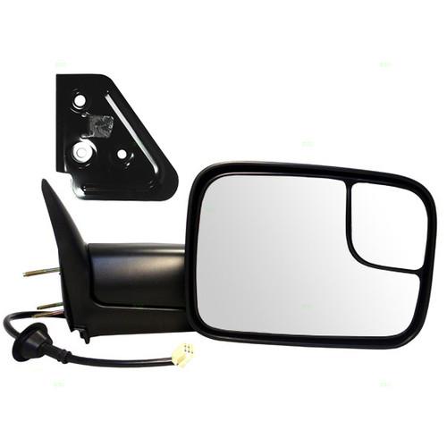 New passengers power tow towing mirror glass housing heat heated dodge truck