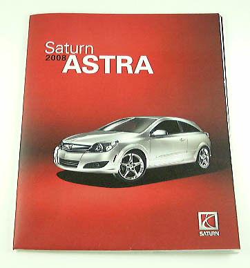 2008 08 saturn astra brochure 5dr xe xr 3dr