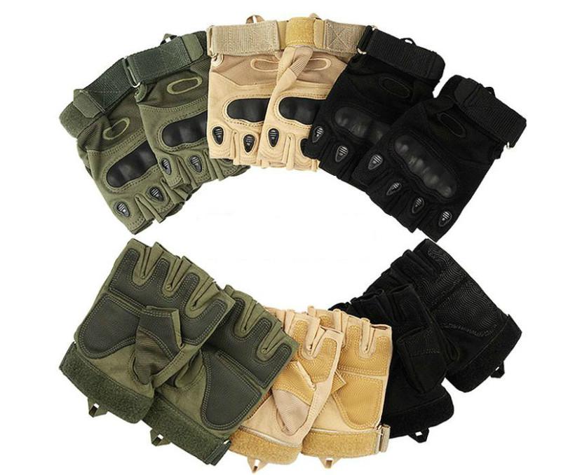 Outdoor sports fingerless military tactical airsoft hunting  bike gloves # s08