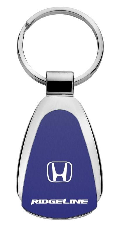 Honda ridgeline blue blue tear drop key chain ring tag key fob logo lanyard