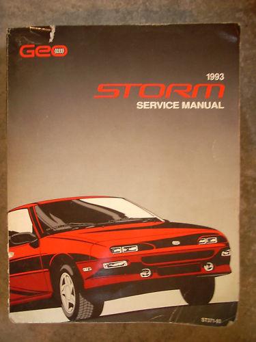 1993 93 geo storm service shop repair manual book