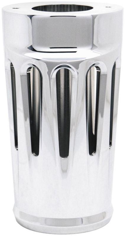 Arlen ness retro fork boot covers - deep cut - chrome  20-012